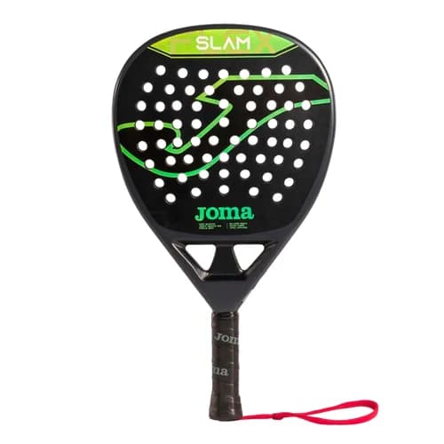 Joma Slam Anthracite/Green padel racket — round shape