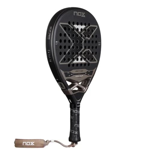 Nox AT10 Pro Cup Hard padel racket — teardrop shape