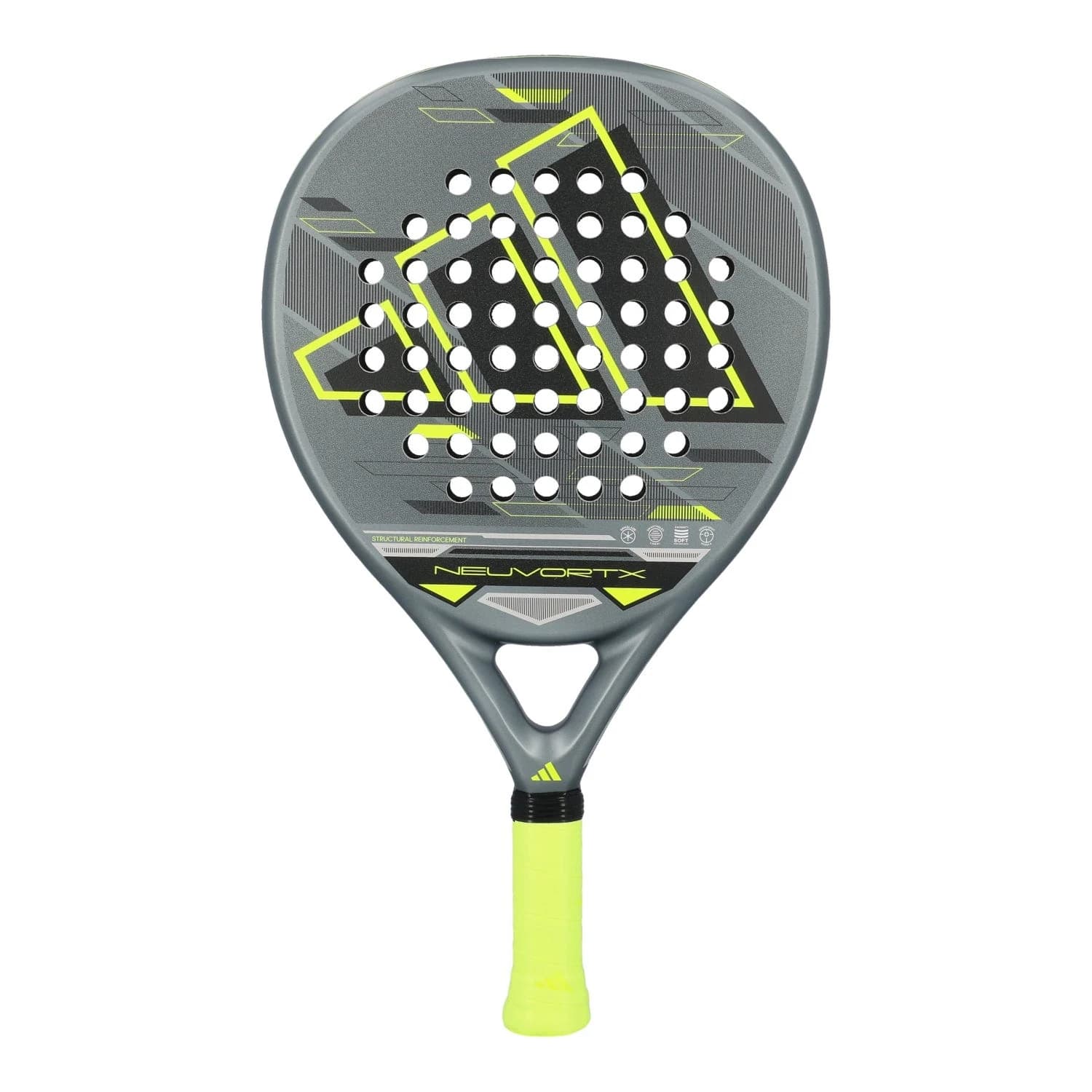 Adidas Neuvortx Black Lima padel racket — round shape