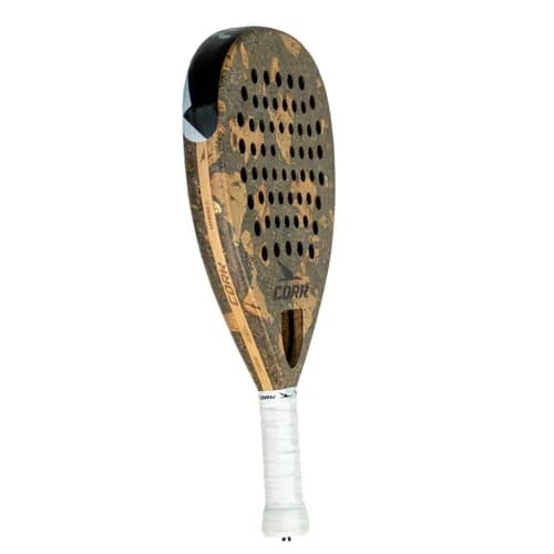 Cork Extreme Black II padel racket — hybrid shape