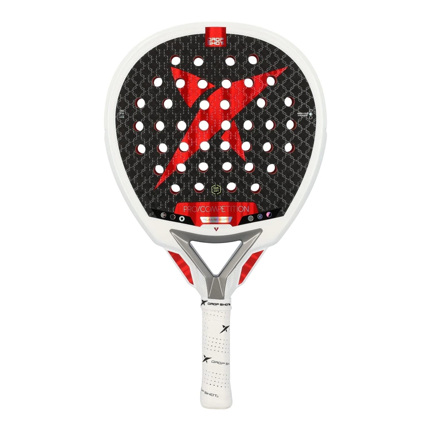Drop Shot Flame Soft padel racket — round shape