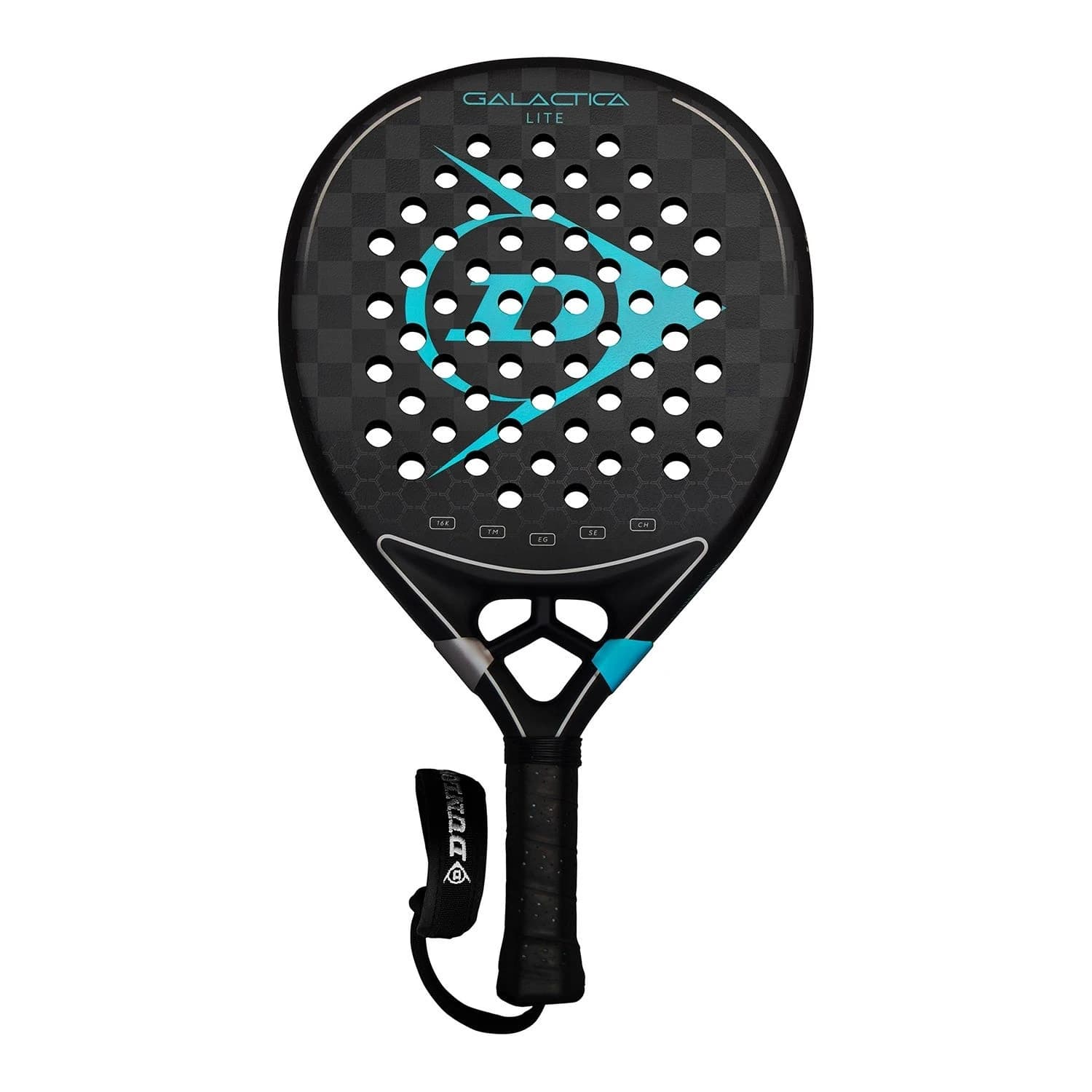 Dunlop 25 Galactica Lite padel racket — hybrid shape