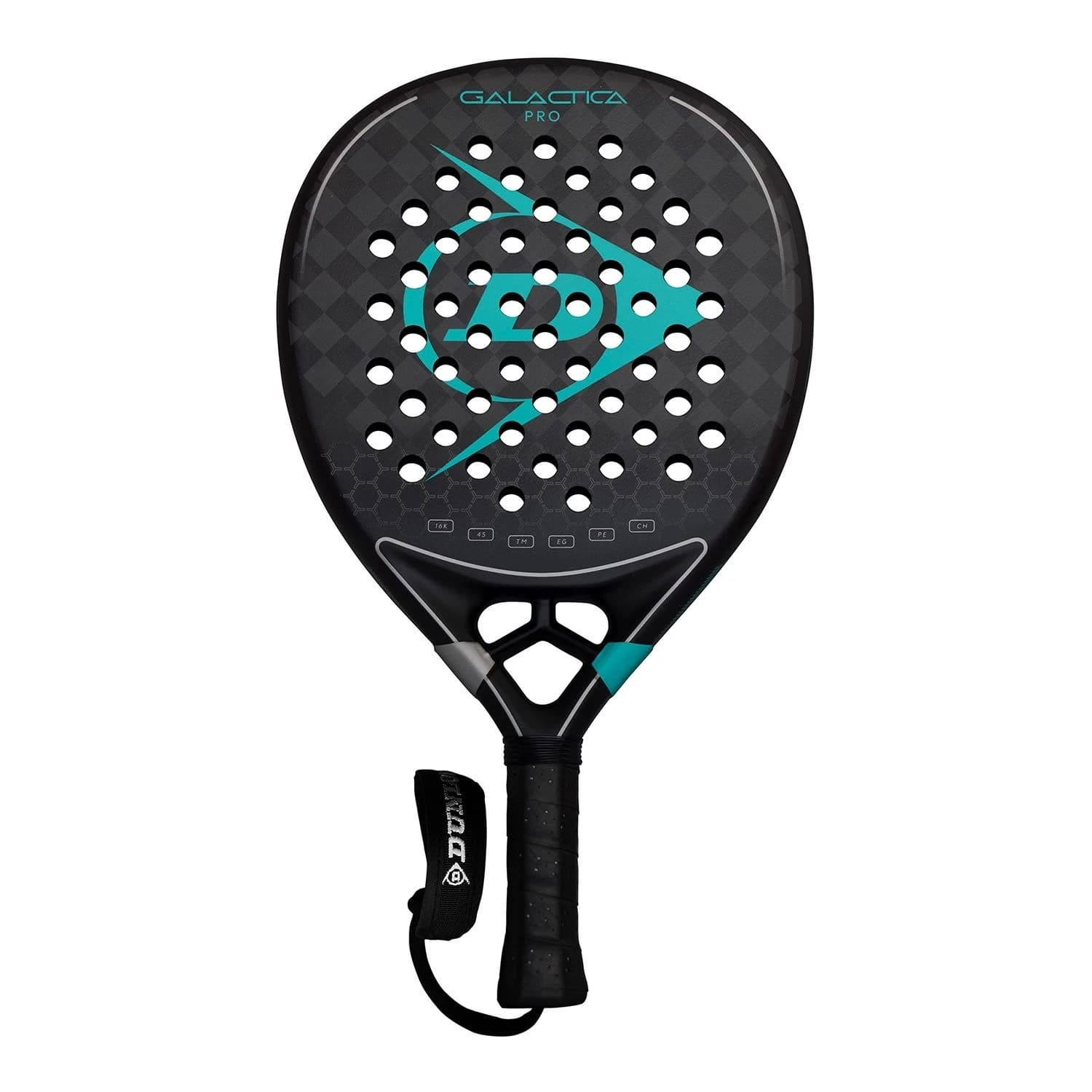 Dunlop 25 Galactica Pro padel racket — hybrid shape