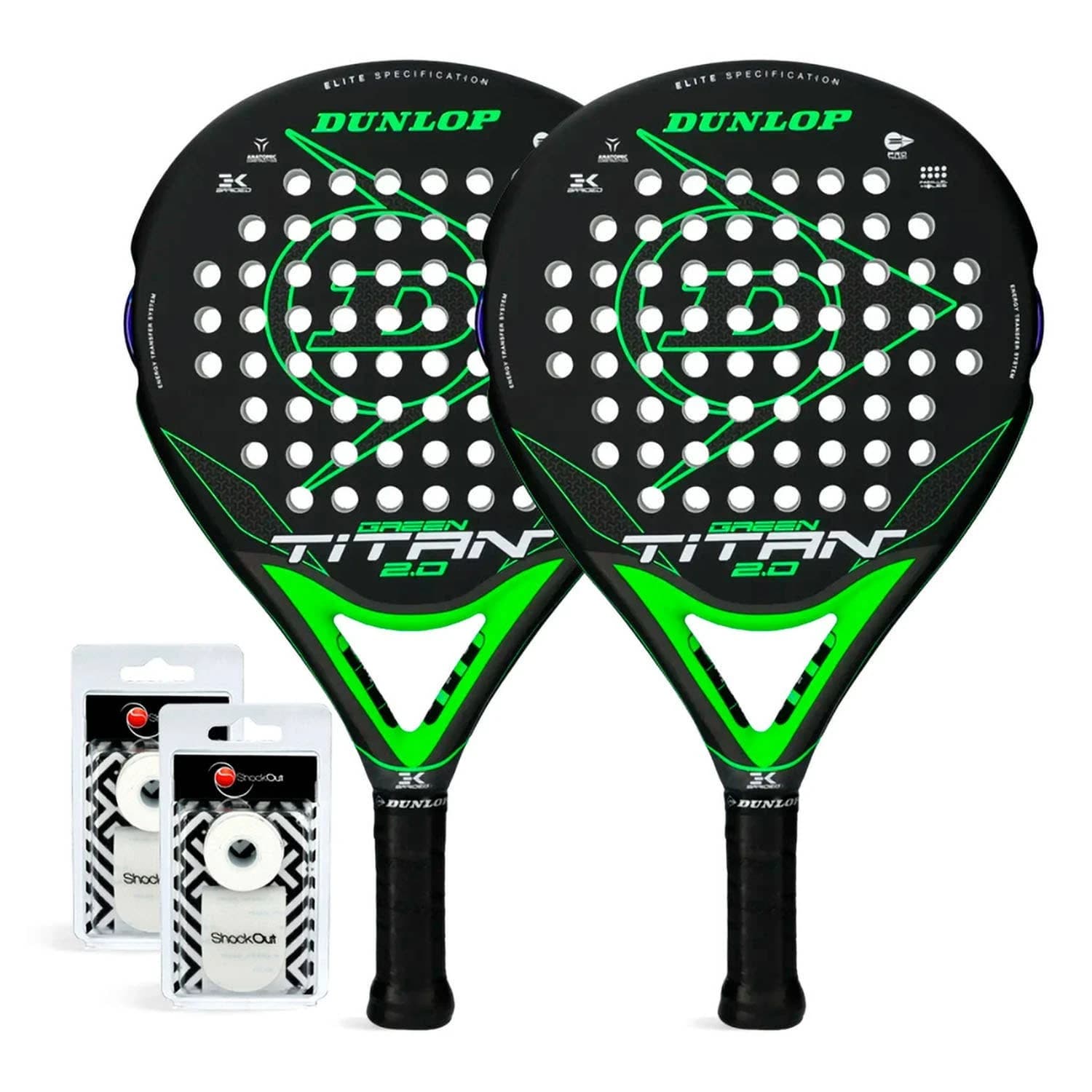 Dunlop Duo Titan 2Ack padel racket — round shape