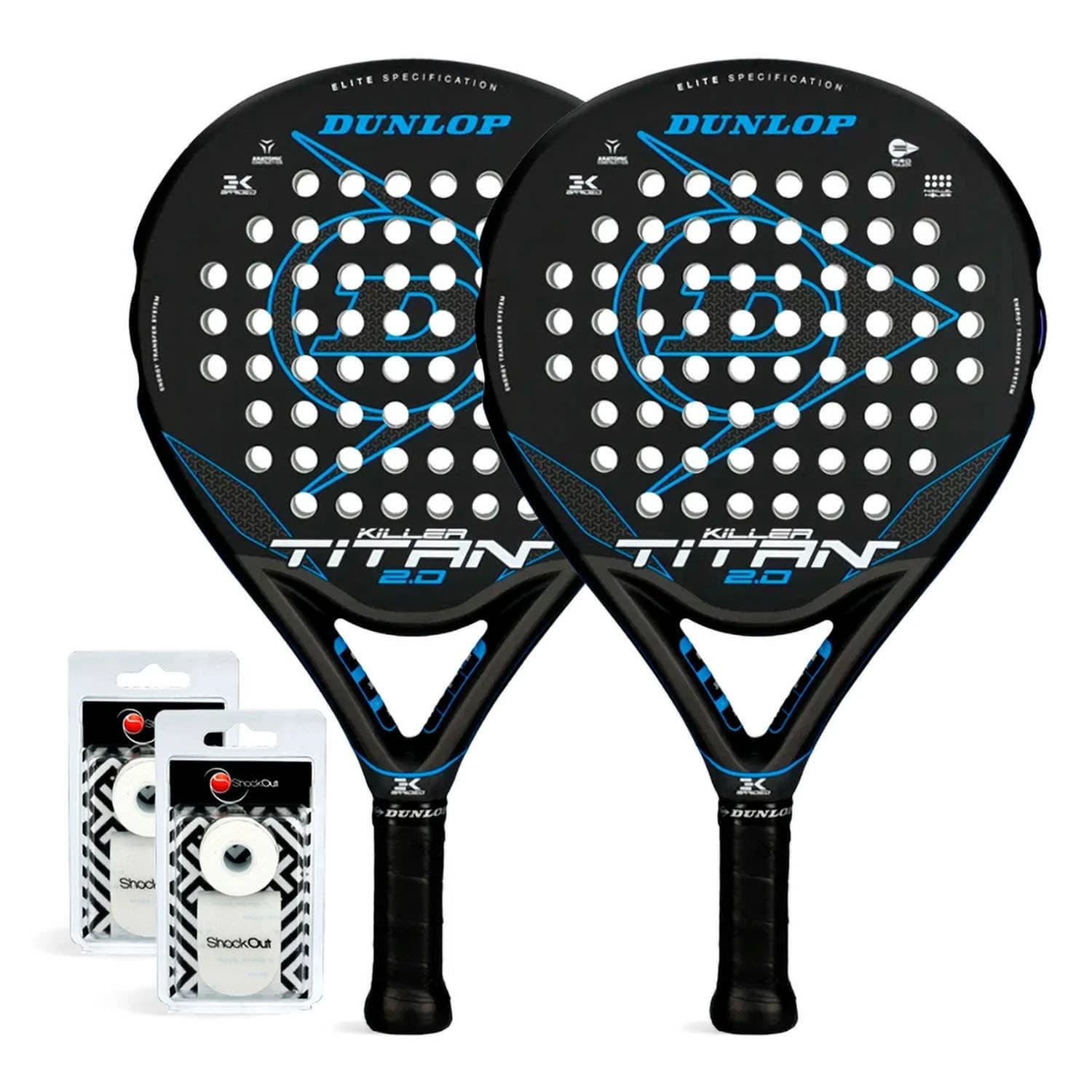 Dunlop Duo Titan Killer 2Ack padel racket — round shape