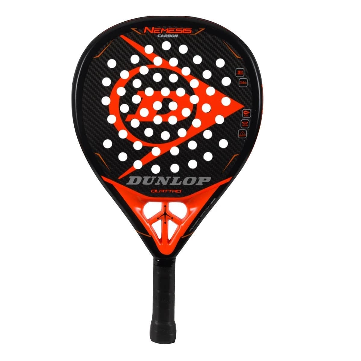 Dunlop Nemesis Carbon padel racket — teardrop shape