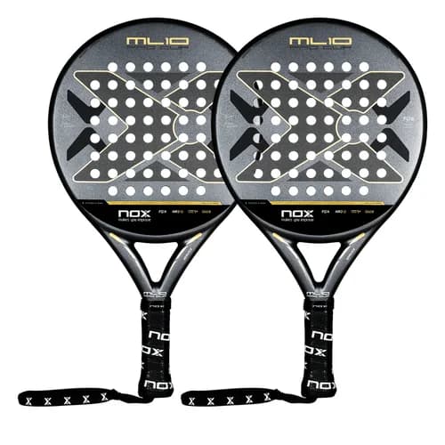 Duo Pack Nox ML10 Pro Cup Coorp Black/Gold (PadelPROShop Exclusives)