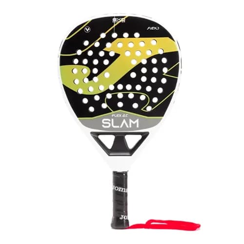 Joma Slam Flex 2.0 Green/White padel racket — round shape