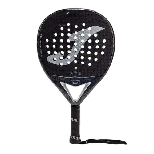 Joma Valkiria Pro HRD Black/Gray padel racket — round shape
