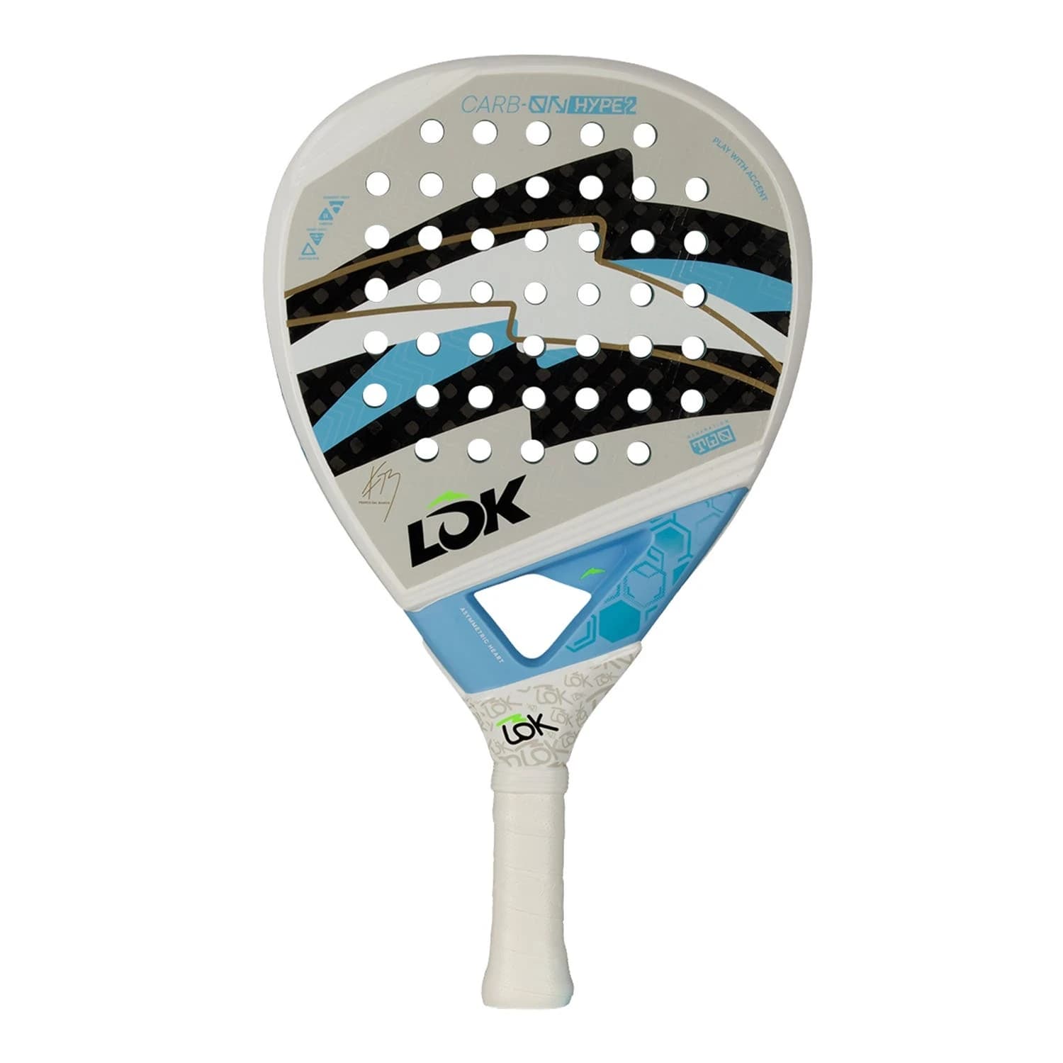 Lok Carbon Fdb Gen 2 padel racket — diamond shape