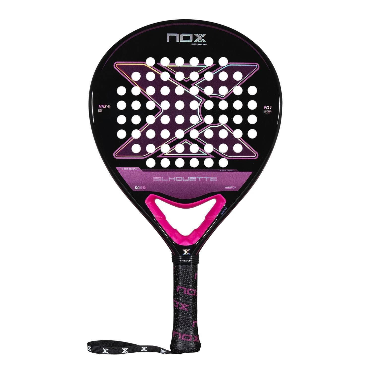 Nox X One Silhouette padel racket — round shape