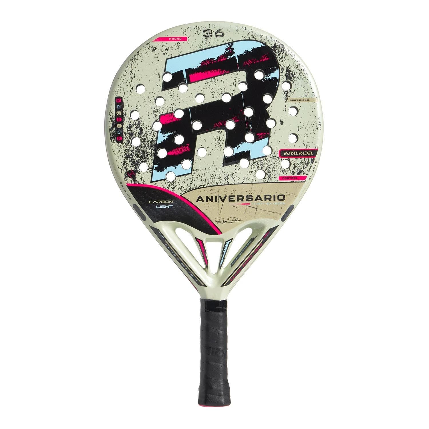 Royal Padel 36 Aniversario Light padel racket — round shape