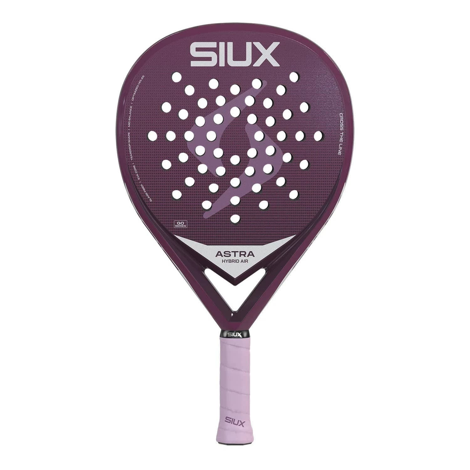 Siux Astra Hybrid Air padel racket — hybrid shape