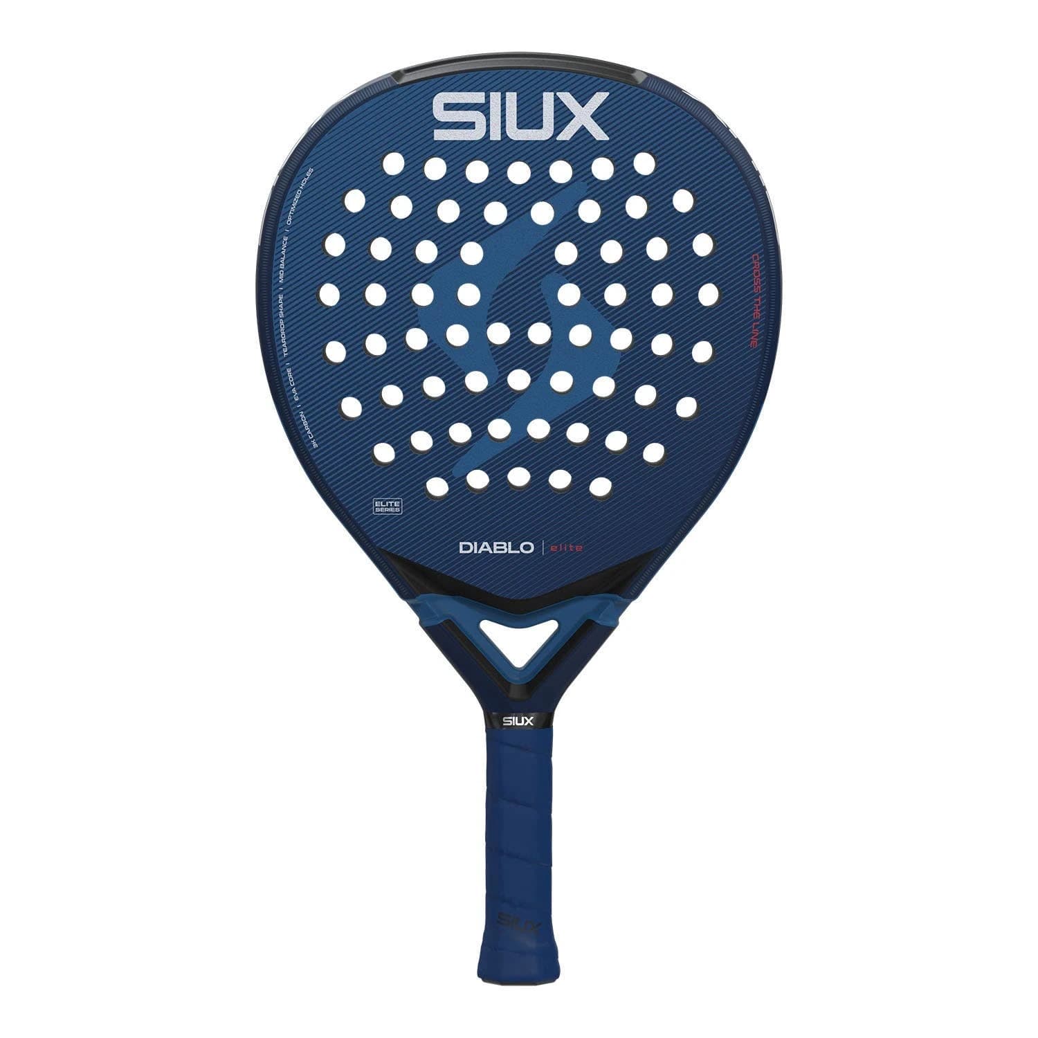 Siux Diablo Elite 6 padel racket — hybrid shape