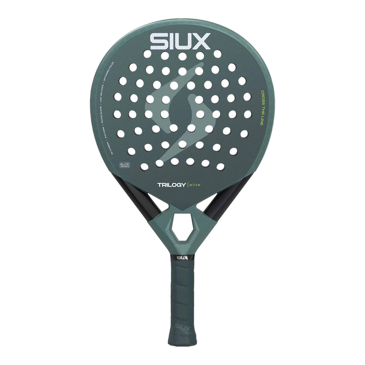 Siux Trilogy Elite 6 padel racket — round shape
