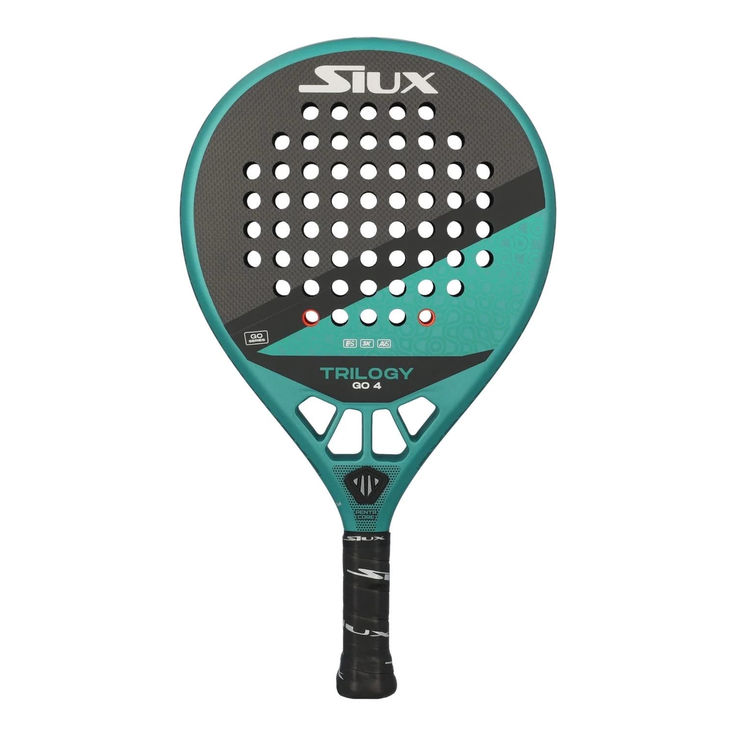 Siux Trilogy Go 4 padel racket — round shape