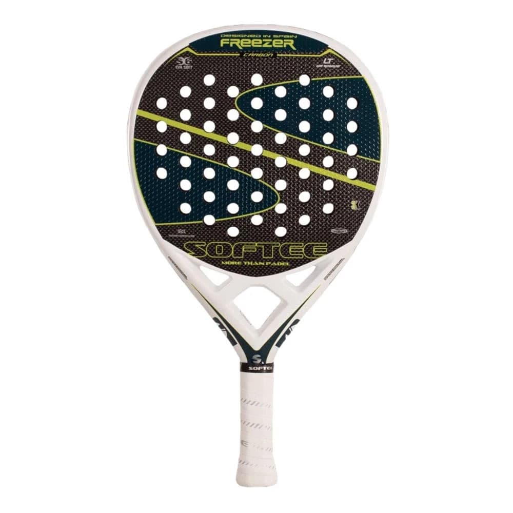Softee Freezer Carbon 3K Petrol padel racket — hybrid shape