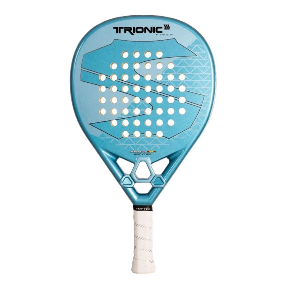 Softee Trionic Fiber padel racket — hybrid shape