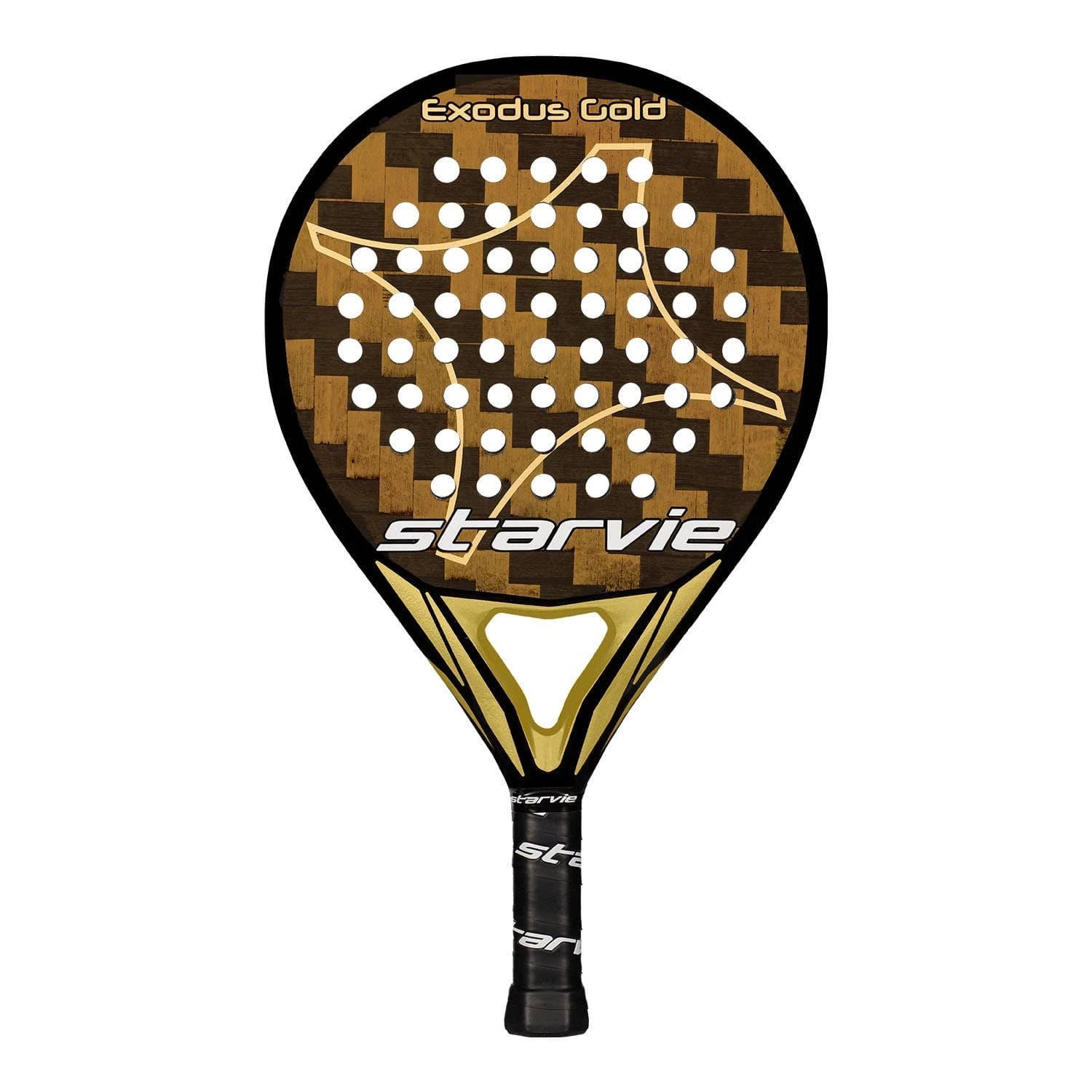 Starvie Exodus Black padel racket — round shape