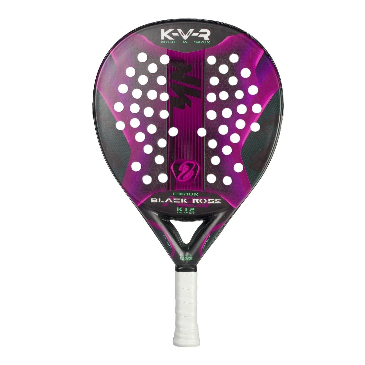 Akkeron Rose padel racket — teardrop shape