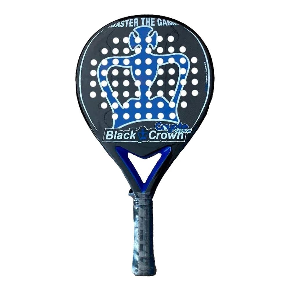 Black Crown Coyote Carbon 3K padel racket — round shape