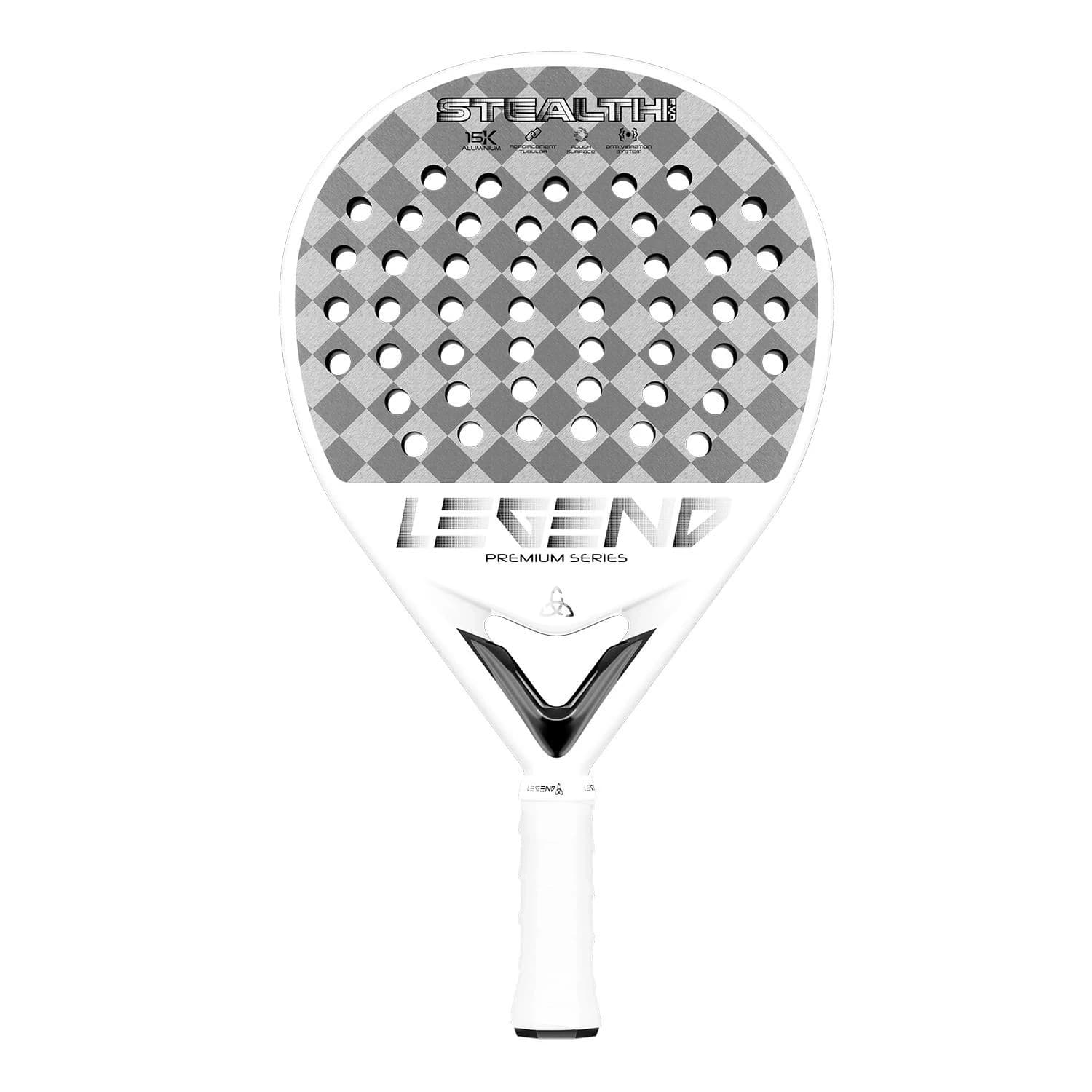 Legend Stealth Evoremium 15K Aluminum padel racket — teardrop shape