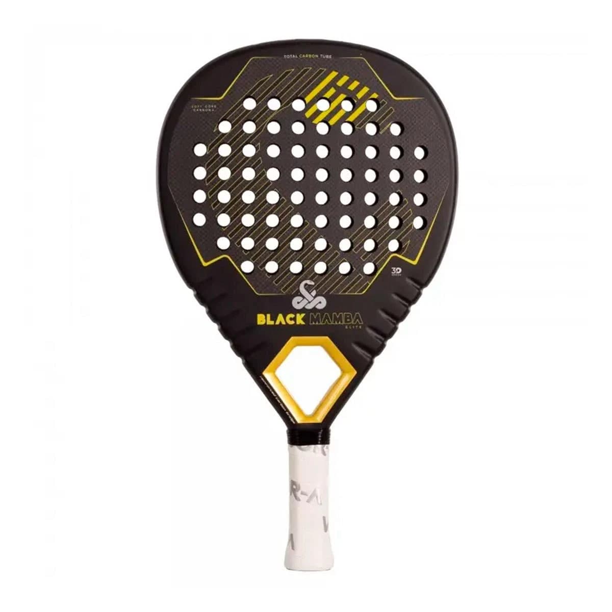 Vibor A Black Mamba Elite 3K 2 0 padel racket — hybrid shape