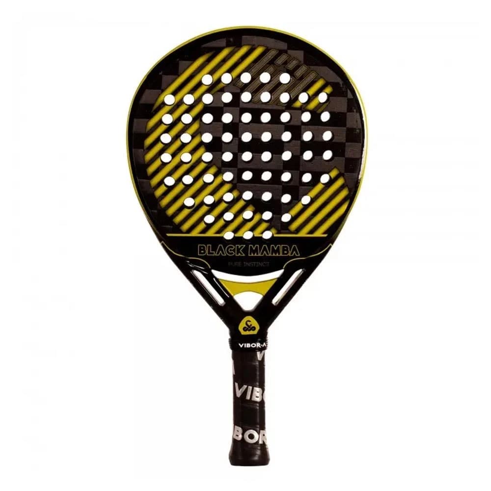 Vibor A Black Mamba Evo Pro Black padel racket — round shape