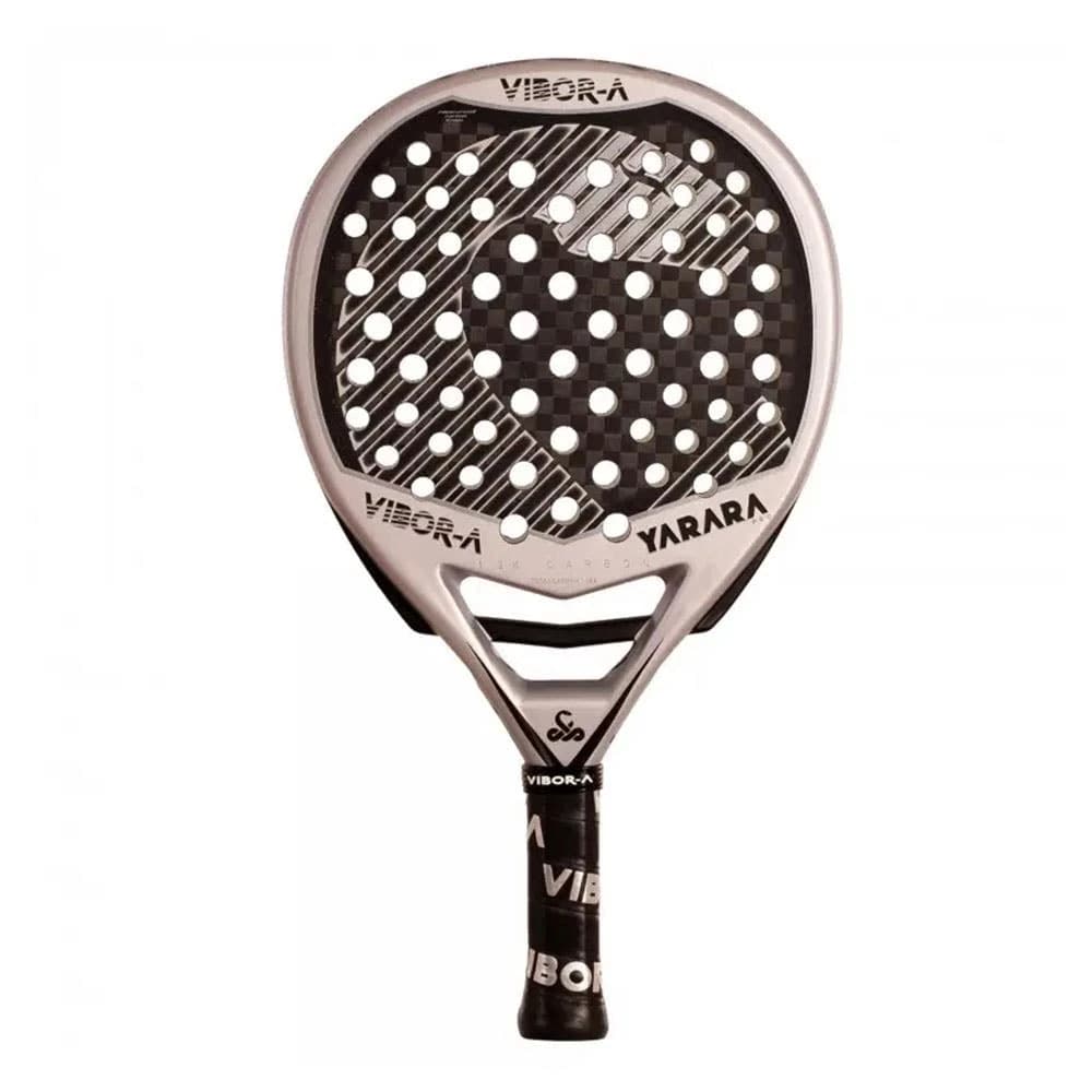Vibor A Yarara Pro Silver padel racket — hybrid shape