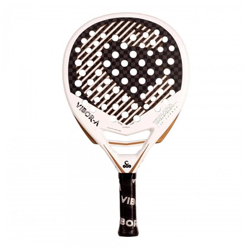 Vibora A Yarara Pro White padel racket — hybrid shape