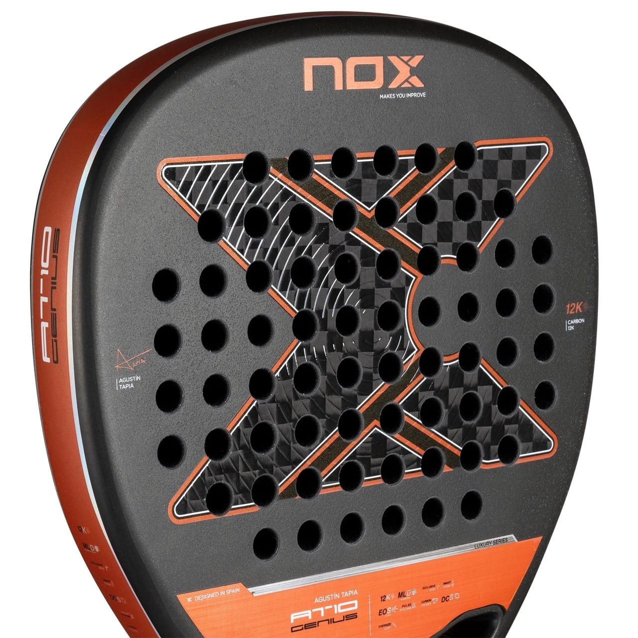 2025 NOX AT10 Luxury Genius Attack 12K padel racket review english