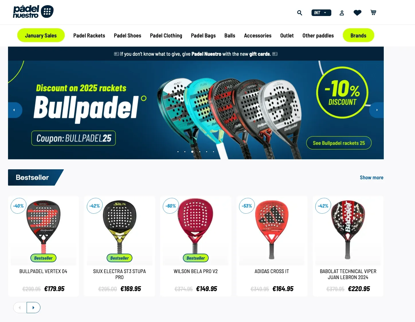 Padel Nuestro - Best websites for buying padel rackets in 2025